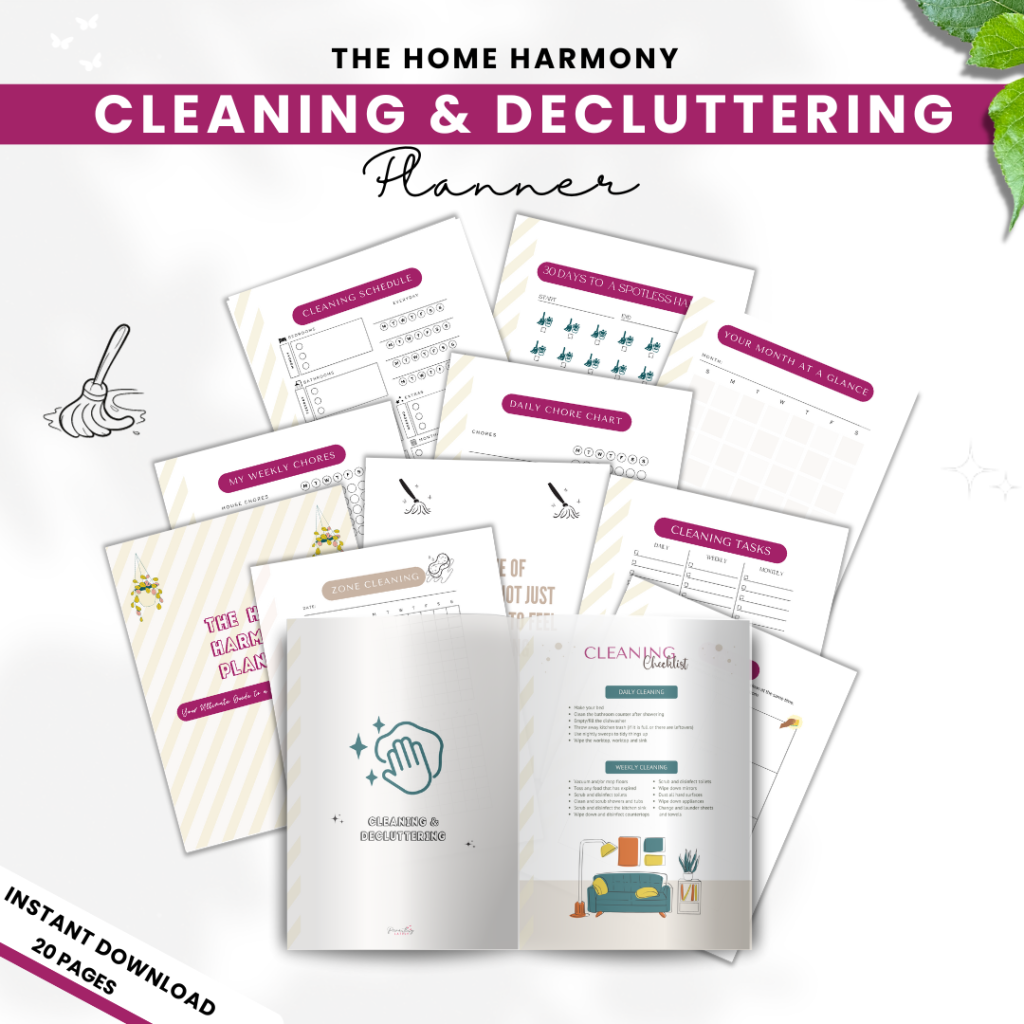 The Home Harmony Decluttering & Cleaning Printable Planner – Parenting ...
